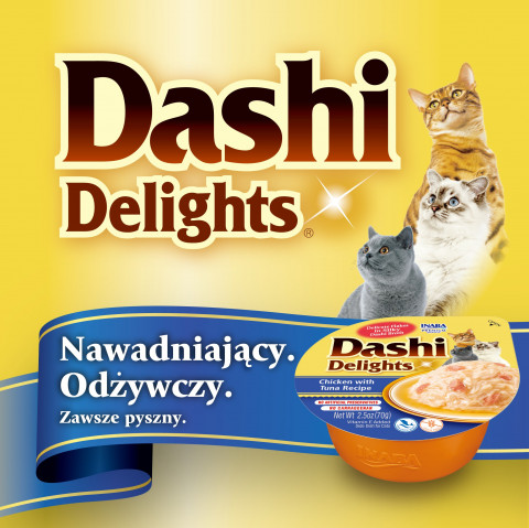 INABA Dashi Delights Kuře s tuňákem a mušlemi ve vývaru - pochoutka pro kočky - 3x70 g + 1x70 g Zdarma! - Fotogalerie 22