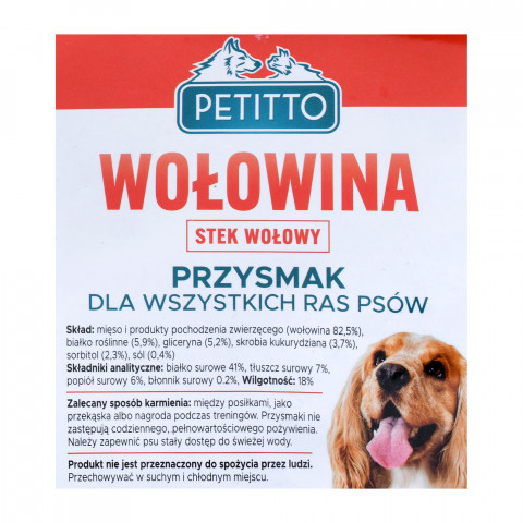 PETITTO Hovězí steaky - pochoutka pro psy - 500 g - Fotogalerie 3