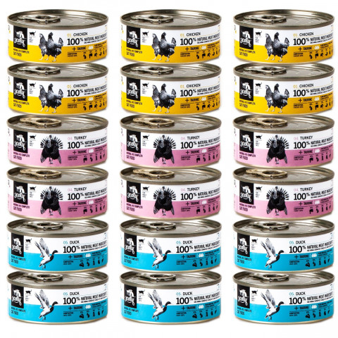 3Coty pro dospělé MIX 3 příchutí – mokré krmivo pro kočky – 18x80g - Fotogalerie 1