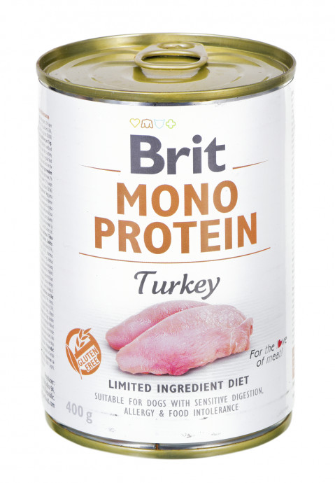 BRIT Mono Protein Turkey - Mokré krmivo pro psy - 12x400 g - Fotogalerie 2
