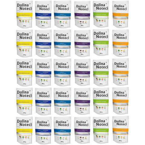 DOLINA NOTECI Premium MIX 6 PŘÍCHUTÍ - mokré krmivo pro psy - 30x500g - Fotogalerie 1