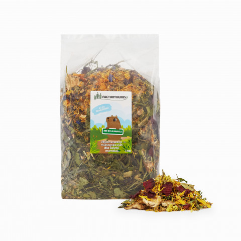 FACTORYHERBS Nie byle badyle - krmivo pro morče domácí - 1kg - Fotogalerie 1