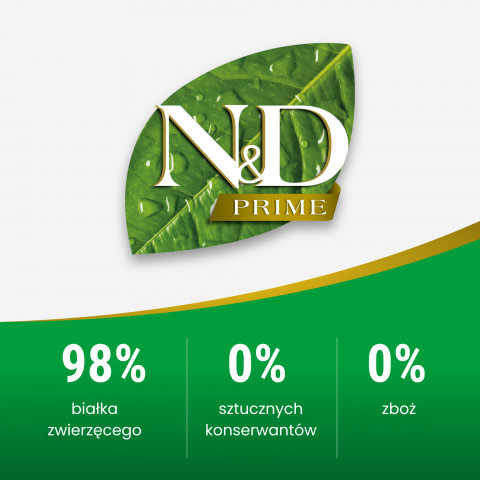 FARMINA N&D Prime Cat Boar and Apple Adult - suché krmivo pro kočky - 300 g - Fotogalerie 7