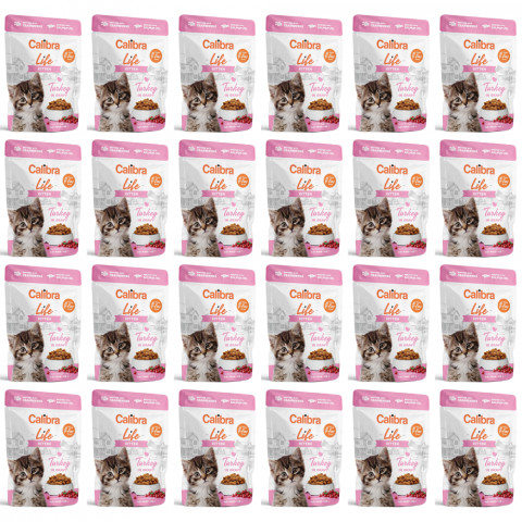 CALIBRA Cat Life Kitten Turkey in gravy - mokré krmivo pro kočky - 24x85g - Fotogalerie 1