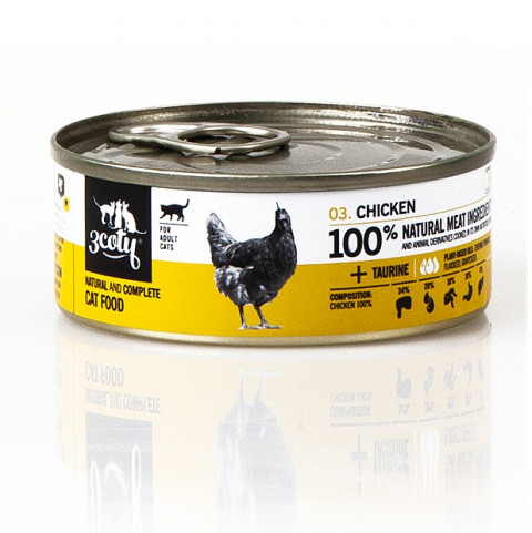 3COTY Chicken - mokré krmivo pro kočky - 12x80g - Fotogalerie 11