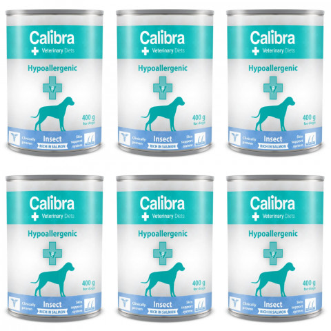 CALIBRA VD Dog Hypoallergenic Hmyz&Losos - mokré krmivo pro psy - 6x400g - Fotogalerie 1