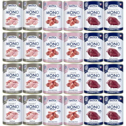 BALTICA Nutraceutic Mono MIX PŘÍCHUTÍ - mokré krmivo pro psa - 24x400g - Fotogalerie 1