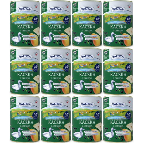 BALTICA Chutě regionů Mono Kachna s hruškou - mokré krmivo pro psy - 12x400g - Fotogalerie 1