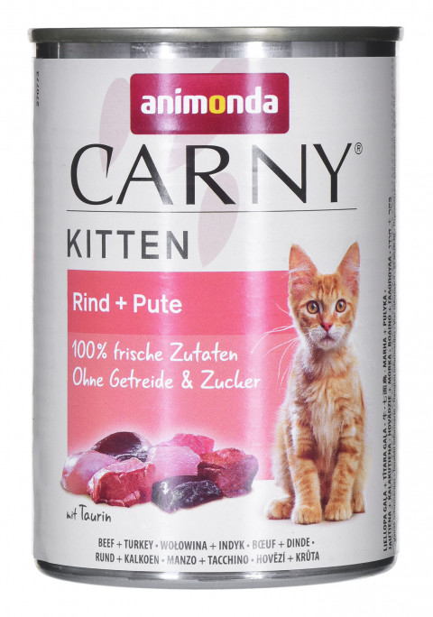 ANIMONDA Carny Kitten Beef Turkey - mokré krmivo pro kočky - 400 g - Fotogalerie 1