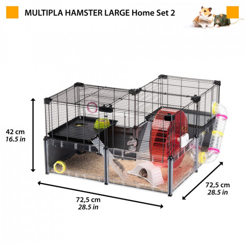 FERPLAST Multipla hamster large - klec pro hlodavce - 107,5 x 37,5 x 42 cm - Fotogalerie 9