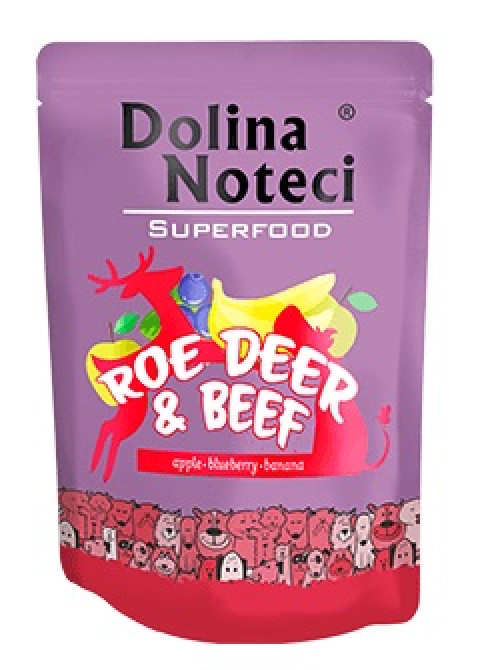 Dolina Noteci Superfood - Jelení a hovězí - vlhké krmivo pro psy - 300 g - Fotogalerie 1