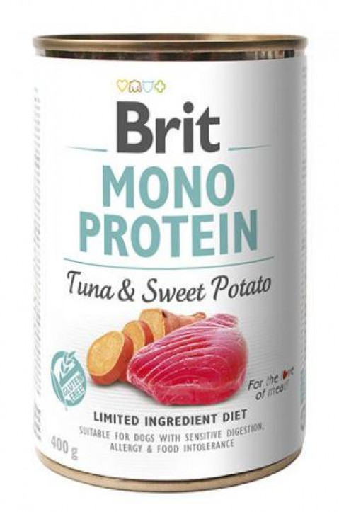 BRIT Mono Protein Tuna with sweet potato - mokré krmivo pro psy - 400g - Fotogalerie 1