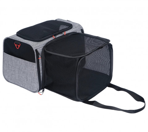 Přepravní taška pro psy a kočky s dodatečným prostorem ZOLUX NOMAD M 44 × 28 × 28 cm - Fotogalerie 8