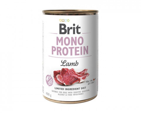 BRIT MONO PROTEIN Mokré krmivo pro psy Jehněčí 400 g - Fotogalerie 1