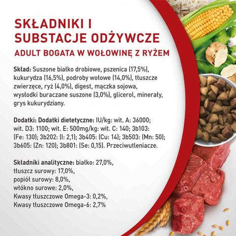  PURINA One Mini Adult Beef, Rice - suché krmivo pro psy - 800 g - Fotogalerie 3