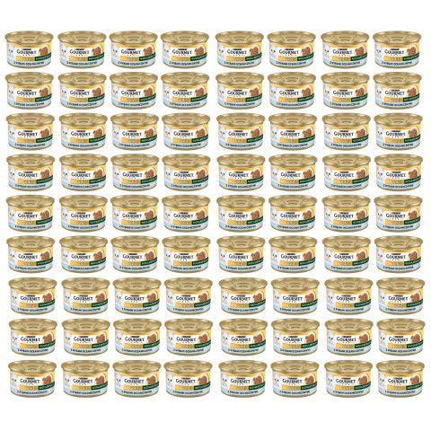 GOURMET GOLD Succulent Delights Oceánská ryba - mokré krmivo pro kočky - 72x85g - Fotogalerie 1