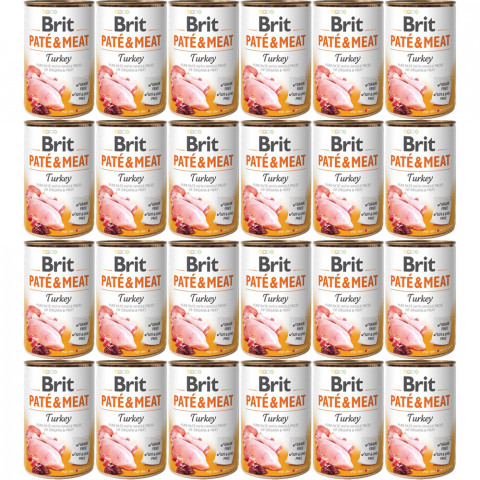 BRIT Paté & Meat Turkey - vlhké krmivo pro psy - 24x400g - Fotogalerie 1