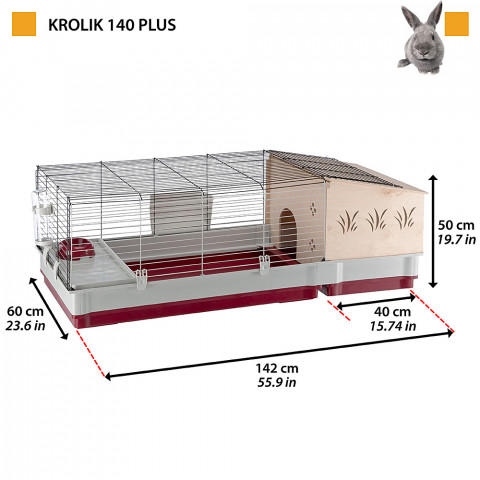 FERPLAST Krolik 140 Plus - Klec - Fotogalerie 12