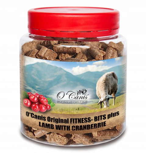 O'CANIS Fitness-Bits Plus Lamb with cranberries Mono - pamlsek pro psa - 400g - Fotogalerie 1