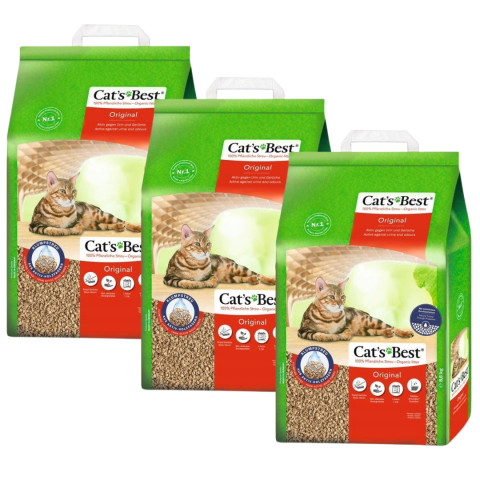 CAT'S BEST Original – dřevěné stelivo – 3x5l - Fotogalerie 1