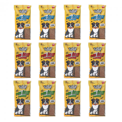 TUF TUF Psie żelki - paski MIX 3 Smaków - przysmak dla psa - 12x75g - Fotogalerie 1