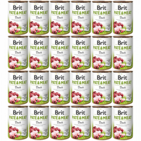 BRIT Paté & Meat Duck - mokré krmivo pro psy - 24x400g - Fotogalerie 1