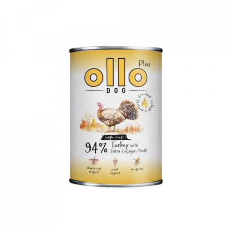 OLLO Plus Collagen Turkey - vlhké krmivo pro psy - 400g - Fotogalerie 1