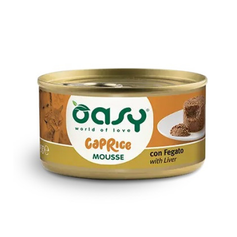 OASY Caprice Mousse Liver - mokré krmivo pro kočky - 85g - Fotogalerie 1