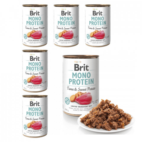 BRIT Mono Protein Tuna & Sweet Potato - mokré krmivo pro psy - 6x400g - Fotogalerie 1