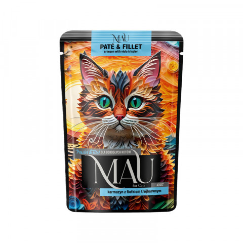 MAU Paštika a filet MIX příchutí - mokré krmivo pro kočky - 12x85g - Fotogalerie 2