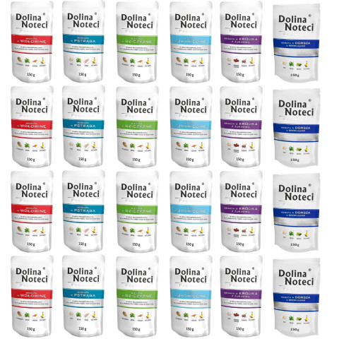 DOLINA NOTECI Premium MIX příchutí bez drůbeže - mokré krmivo pro psy - 24x150 g - Fotogalerie 1