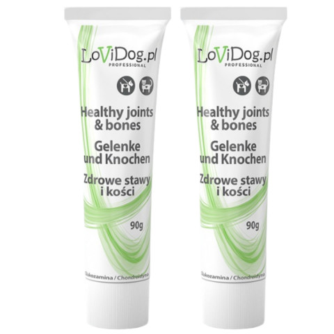 LOVIDOG Funkční pasta Zdravé klouby a kosti – pamlsek pro psa – 2x90g - Fotogalerie 1