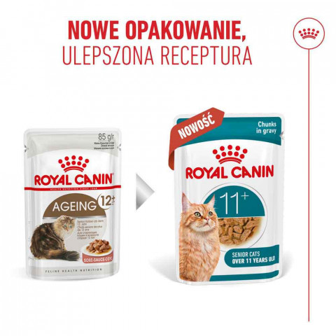 ROYAL CANIN Ageing 11+ Chunks in gravy - mokré krmivo pro kočky - 12x85g - Fotogalerie 5