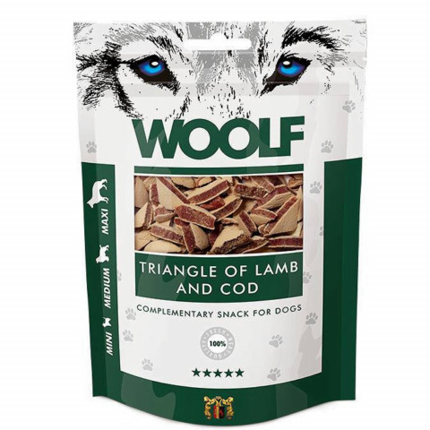 WOOLF Lamb with cod - pamlsek pro psa - 100g - Fotogalerie 1