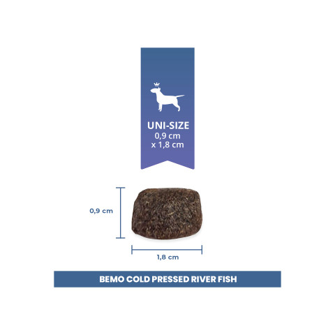 BEMO Cold Pressed River Fish Mono - suché krmivo pro psy - 1kg - Fotogalerie 2