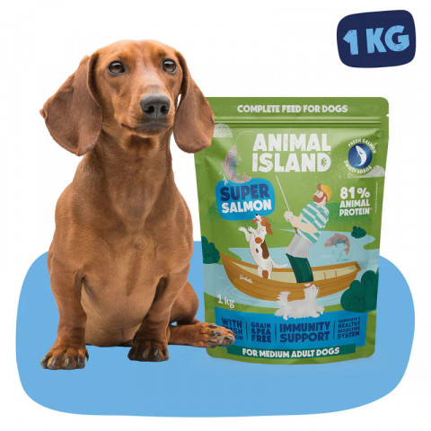 ANIMAL ISLAND Losos – suché krmivo pro psa – 2x1kg - Fotogalerie 3