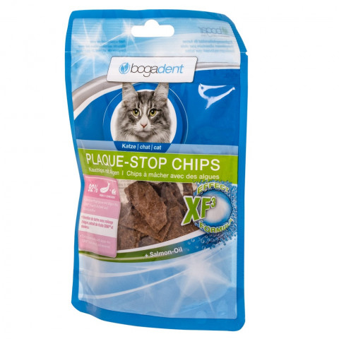 BOGAR Bogadent Plaque-stop Chips Fish - pamlsek pro kočky - 50g - Fotogalerie 1