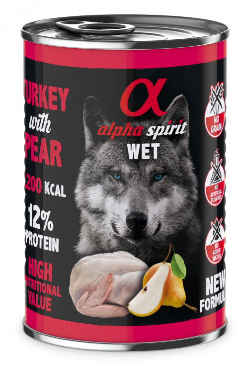 ALPHA SPIRIT WET Krůta s hruškou - mokré krmivo pro psy - 400g - Fotogalerie 1