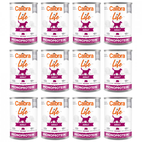 CALIBRA Dog Life Adult Divočák s brusinkami - mokré krmivo pro psy - 12x400g - Fotogalerie 1