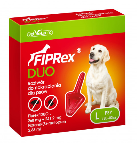 FIPREX Duo Kapky proti parazitům pro psy L - 2,68 ml - Fotogalerie 1