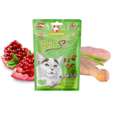 GRANATAPET FeiniSnack Poultry and cat grass - pamlsek pro kočky - 50g - Fotogalerie 2