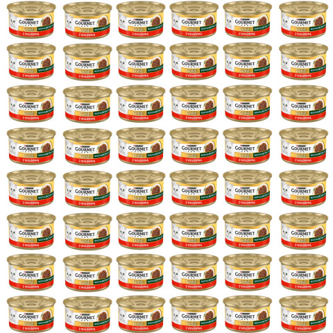 GOURMET GOLD Succulent Delights Hovězí - mokré krmivo pro kočky - 48x85g - Fotogalerie 1