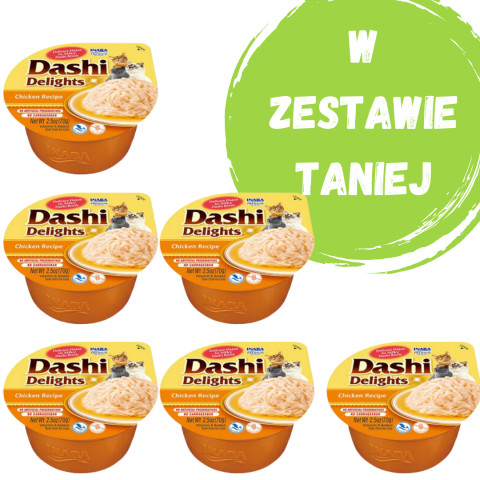 INABA Dashi Delights Kuřecí ve vývaru - pochoutka pro kočky - 3x70 g + 1x70 g zdarma! - Fotogalerie 1