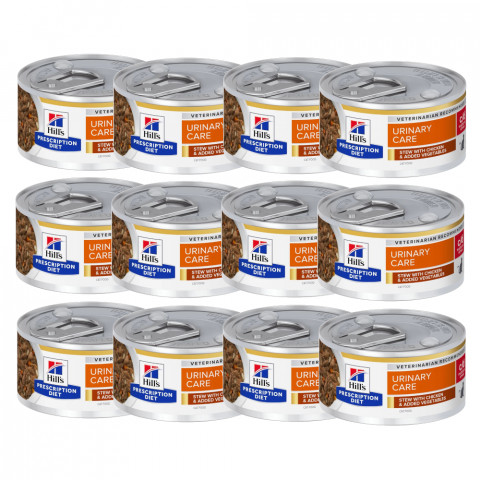 HILL'S Prescription Diet C/­­D Urinary Care Gulas s kuřetem - mokré krmivo pro kočky - 12x82g - Fotogalerie 1
