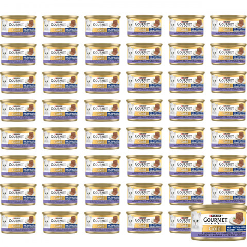 PURINA Gourmet Gold Mousse with lamb - mokré krmivo pro kočky - 48x85g - Fotogalerie 1