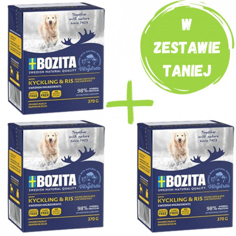 Bozita 4262 konzervované krmivo pro psy Kuřecí maso Dospělý jedinec 370 g - Fotogalerie 1