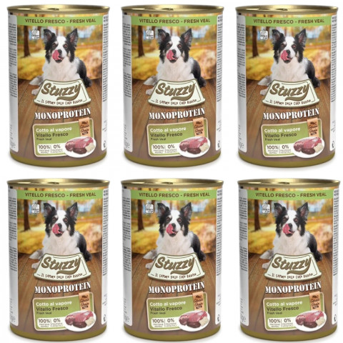 STUZZY Monoprotein Telecí – mokré krmivo pro psy – 6x400g - Fotogalerie 1