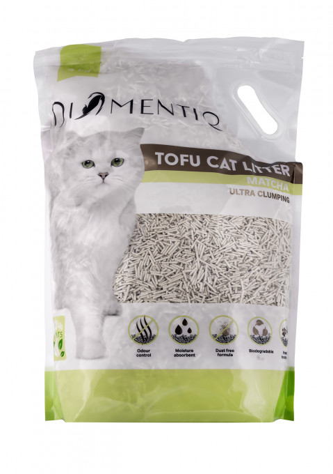 DIAMENTIQ Tofu Matcha Ultra clumping - rostlinné stelivo - 4kg - Fotogalerie 5
