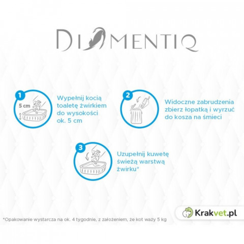 DIAMENTIQ Podestýlka Neutrální, Silikonová, Nehrudkující pro kočky - 8x3,8l - Fotogalerie 2