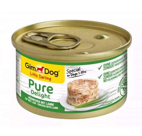 GIMDOG Little Darling Pure Delight Chicken with lamb - vlhké krmivo pro psy - 85g - Fotogalerie 1
